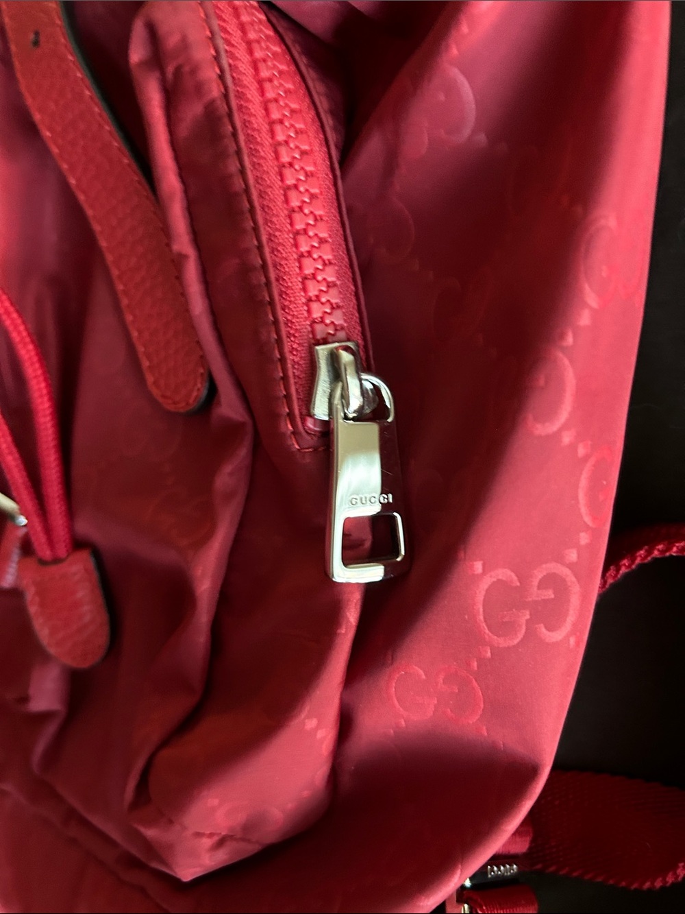 Gucci Red Backpack - Picture 7 of 8